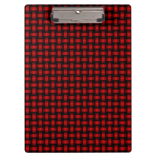 rood zwart weefpatroon klembord (Voorkant)