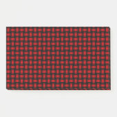 rood zwart weefpatroon post-it® notes (Voorkant)