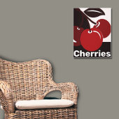 Rood, zwart, White Kitchen Wall Decor Idee - Poste Poster