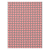 Rood zwart wit abstract geometrisch patroon tafelkleed (Voorkant)