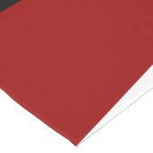 Rood zwart-wit abstract korte tafelloper (Hoek)