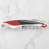 Rood zwart-wit abstract kurkentrekker (Voorkant)