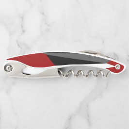 Rood zwart-wit abstract kurkentrekker