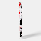 Rood Zwart Wit Camo Abstract Ontwerp Case-Mate iPhone Case (Achterkant / Links)