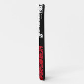 Rood zwart wit damask classy iphone 5 hoesje (Achterkant/links)