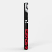 Rood zwart wit damask classy iphone 5 hoesje (Achterkant/rechts)