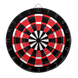 Rood zwart-wit dartboard dartbord
