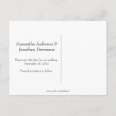 Rood zwart-wit fotocollage Bewaar de datum Aankondigingskaart (Achterkant)