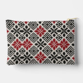 Rood Zwart Wit Geometrisch Folk Patroon Etui (Achterkant)
