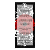 Rood, Zwart, Wit Gerbera Daisy Menu, Programma (Voorkant)