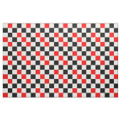 Rood Zwart Wit Geruit Patroonontwerp Stof (Fat Quarter)