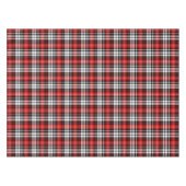 Rood Zwart Wit Geruit Schotse Plaid Patroon Design Tafelkleed (Voorkant (Horizontaal))