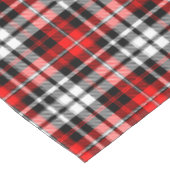 Rood Zwart Wit Geruit Schotse Plaid Patroon Design Tafelkleed (Gekanteld)