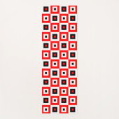 Rood Zwart Wit Geruit Vierkant Patroonontwerp Yogamat (Voorkant)