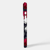 Rood Zwart-Wit Gothic Rozen iPhone / iPad case (Achterkant / Links)