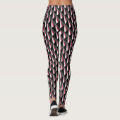 Rood zwart wit grijs patroon leggings (Achterkant)