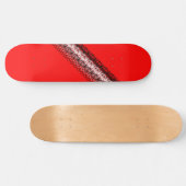Rood Zwart Wit Modern Funky 4Jess Persoonlijk Skateboard (Horizontaal)