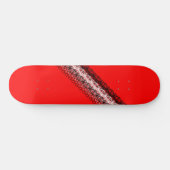 Rood Zwart Wit Modern Funky 4Jess Persoonlijk Skateboard (Horizontaal)