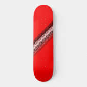 Rood Zwart Wit Modern Funky 4Jess Persoonlijk Skateboard (Voorkant)