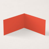 Rood Zwart Wit Monogram Minimalistisch Vlak Visitekaartje (Binnen)