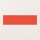 Rood Zwart Wit Monogram Minimalistisch Vlak Visitekaartje (Binnenkant ongevouwen)