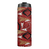 Rood, zwart, wit, nephout | atoomcentrale thermosbeker (Voorkant)