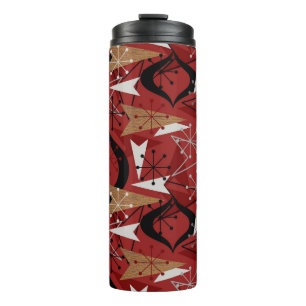 Rood, zwart, wit, nephout   atoomcentrale thermosbeker