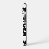 Rood Zwart Wit Onregelmatig Abstract Design iPhone 15 Case (Linkerkant)