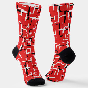 Rood zwart wit sokken