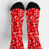 Rood zwart wit sokken (Top)