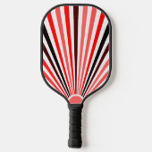 Rood Zwart wit strepen Pickleball Paddle (Achterkant)