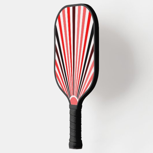 Rood Zwart wit strepen Pickleball Paddle (Links)