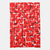 Rood zwart wit theedoek (Verticaal)