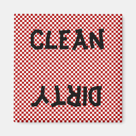 Rood Zwart Wit Vaatwasser Magneet