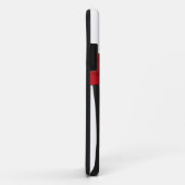 Rood, zwart, wit Zebra gestreept iPhone 5 Hoesje (Achterkant/rechts)