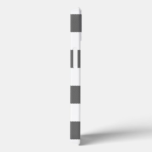 Rood, zwart, witte buffelplaat, Snowflake Hoesje-M Case-Mate iPhone Case (Achterkant / Rechts)