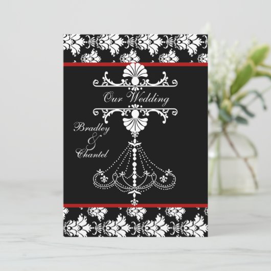 Rood, zwart, witte luidere weddenschappen kaart (Staand voorkant)