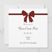 Rood Zwart Zebra Alle Gelegenheden Kaart (Achterkant)