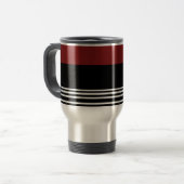Rood/zwart/zilver > Coffee Travel Mug Reisbeker (Voorkant links)