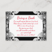 Rood Zwart Zilveren Luier Raffle Tickets Informatiekaartje (Achterkant)