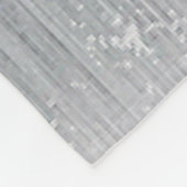 Rood, zwart, zwart en grijs gestreept  fleece deken (Hoek)