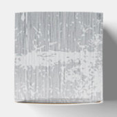 Rood, zwart, zwart en wit krijtstreep print bedankdoosjes (Bovenkant)