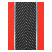 Rood, zwart, zwart en wit tafelkleed (Voorkant)