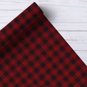 Rood-Zwarte Buffalo Plaid Cadeaupapier