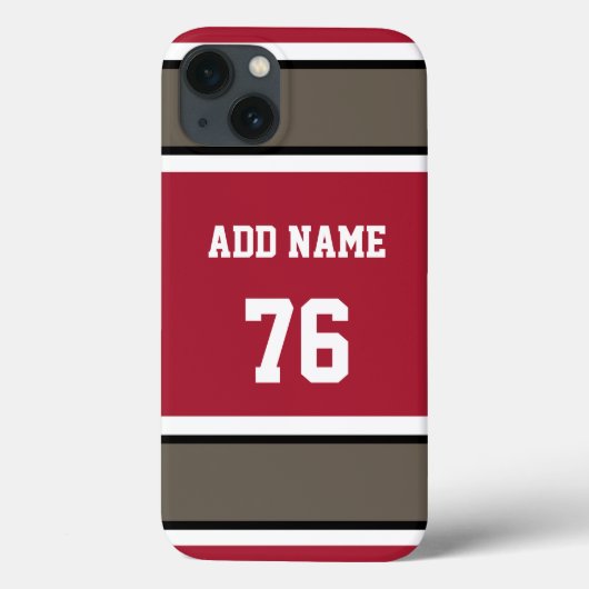 Rood zwarte en voetgangersband Case-Mate iPhone case (Achterkant)