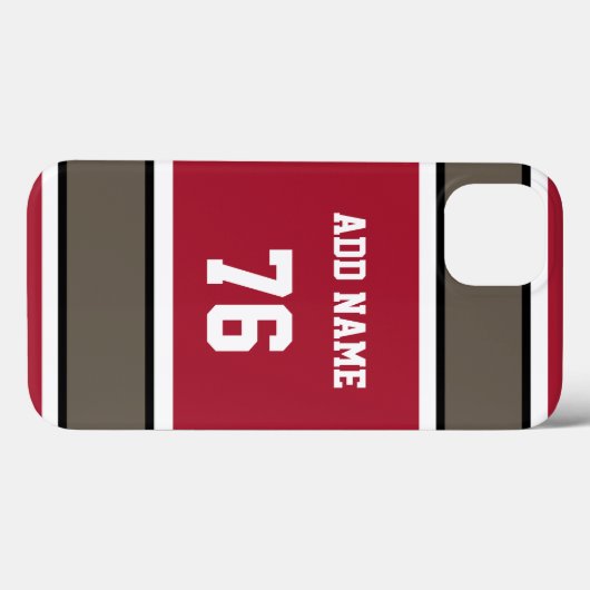 Rood zwarte en voetgangersband Case-Mate iPhone case (Achterkant (horizontaal))