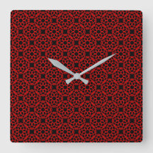 Rood Zwarte Geometrische Naadloos Patroon