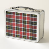 Rood Zwarte Geruite Rvs Lunchbox (Achterkant)