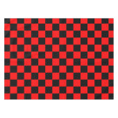 Rood Zwarte Geruite Schaakbord Patroon Tafelkleed (Voorkant (Horizontaal))