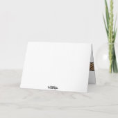 Rood Zwarte Luipaard Valentijnsdag Hart Kaart (Achterkant)